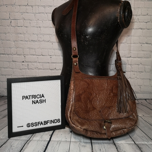 Patricia Nash Handbags - Patricia Nash Italian Leather Saddle Handbag